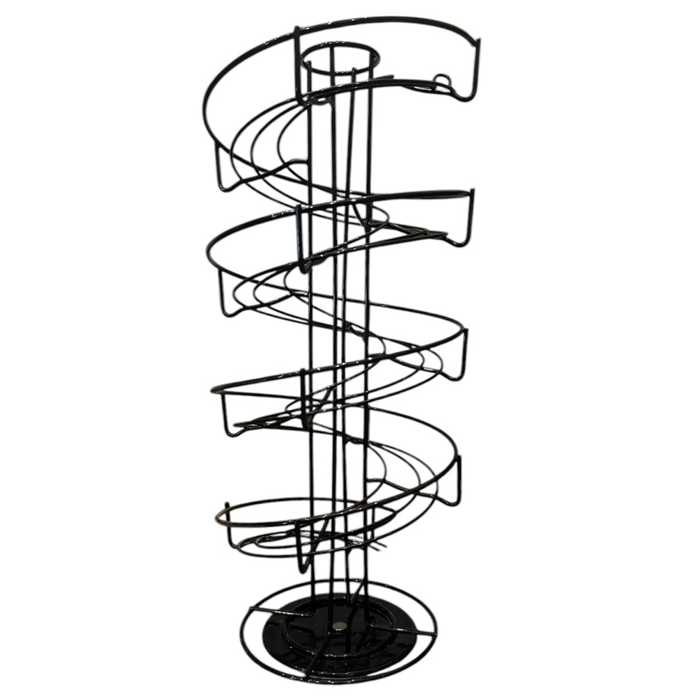 Black Metal Spiral Egg Rack